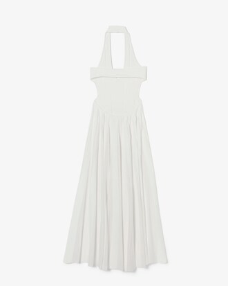 Vestido plisado de canalé Runway
