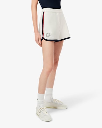 Pantalón corto de piqué elástico clásico de tenis