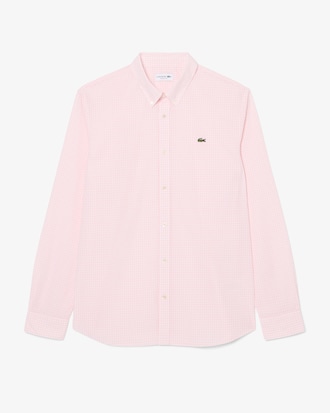 Camisa de corte regular de popel&iacute;n con cuadros escoceses