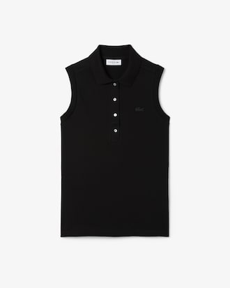 Polo sin mangas elástico de corte ajustado L.12.D