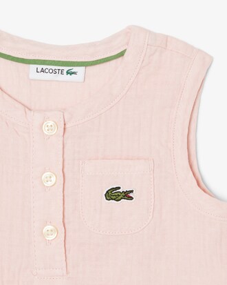 Conjunto de beb&eacute; de algod&oacute;n sin mangas