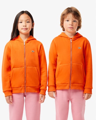 Sudadera con capucha y cremallera de felpa