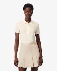 Polo de mujer Lacoste en piqu&eacute; de algod&oacute;n stretch