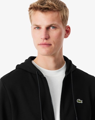 Sudadera de felpa con cremallera de corte cl&aacute;sico