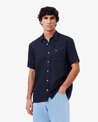 Camisa de lino de manga corta
