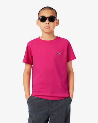 Camiseta de cuello redondo unisex de algod&oacute;n