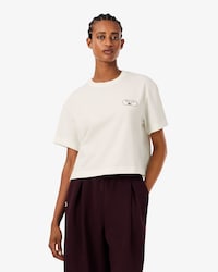 Camiseta oversize con insignia de tenis retro