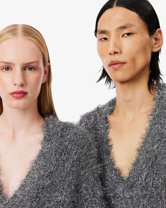 Chaqueta de punto de lúrex Runway