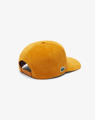 Gorra de golf de pana bordada