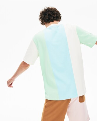 Camiseta unisex Lacoste LIVE x GOLF le FLEUR de rayas color block