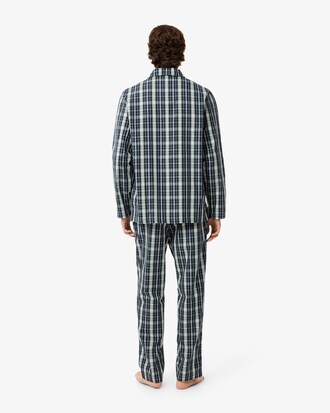 Pijama de popelín con cuadros escoceses