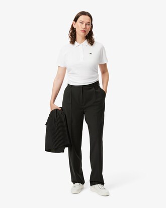 Pantalón con pinzas de cuadros escoceses de corte amplio
