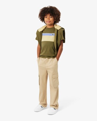 Camiseta de algod&oacute;n con bloques de color