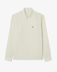 Camisa de lino de corte regular de rayas
