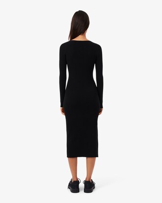 Vestido largo de canal&eacute; sin costuras