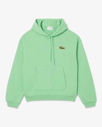 Sweatshirt à capuche loose fit avec badge
