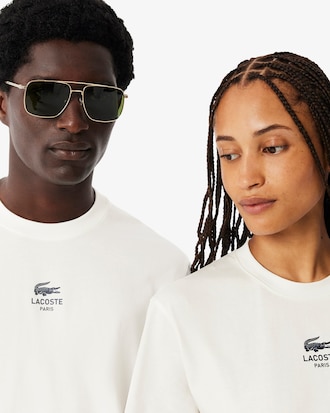 T-shirt coton imprim&eacute; signature