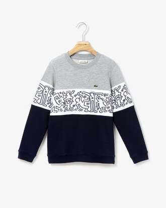 Sweatshirt Garçon en molleton color-block Collab Keith Haring
