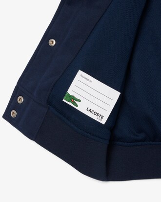 Bomber mixte molleton badge brod&eacute;