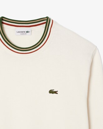 Pull jersey coton rayé