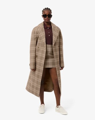 Jupe courte à carreaux déperlante