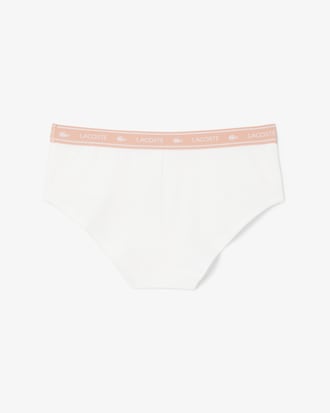 Shorty coton stretch ceinture siglée