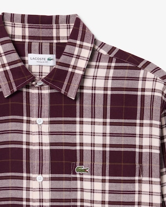 Chemise flanelle &agrave; carreaux regular fit