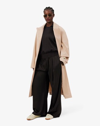 Trench-coat oversize d&eacute;perlant