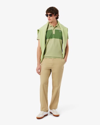Polo regular fit color-block en Piqu&eacute;