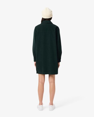 Robe polo oversize velours