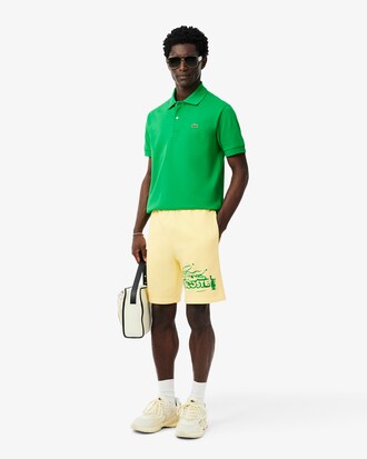 Short molleton de coton graphique