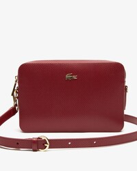 Sac bandoulière carré Chantaco en cuir piqué uni