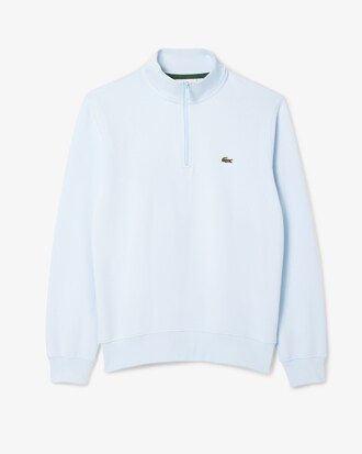 Sweatshirt col montant zipp&eacute; molleton