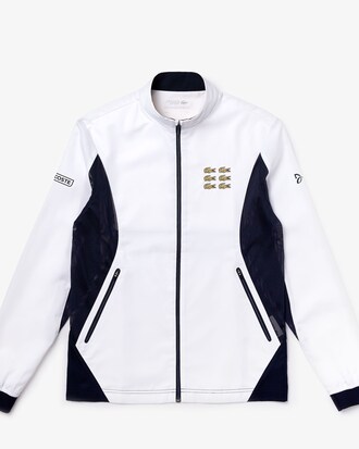 Veste de surv&ecirc;tement Lacoste SPORT x Novak Djokovic avec crocodiles dor&eacute;s