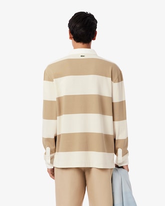 Polo rugby relaxed fit rayé