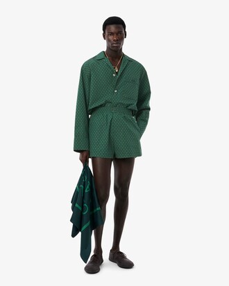 Short popeline imprimé Défilé