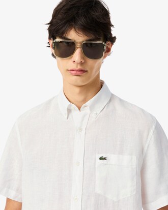 Chemise manches courtes en lin