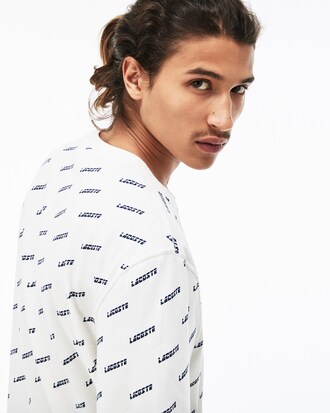 T-shirt col rond Lacoste LIVE en coton imprimé Lacoste
