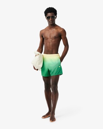 Short de bain court imprimé dégradé