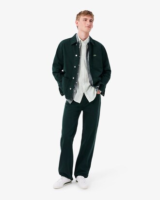 Chemise regular fit en lin ray&eacute;e