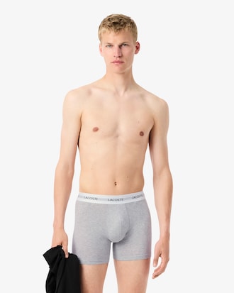 Lot de 3 boxers longs coton stretch