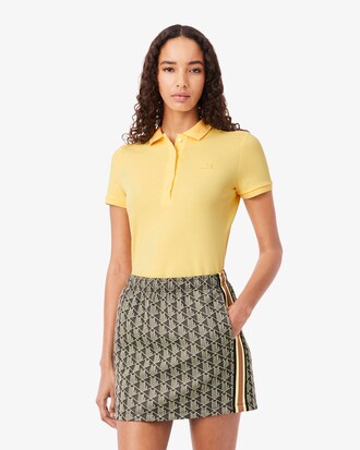Polo L.12.D slim fit en mini piqu&eacute; stretch