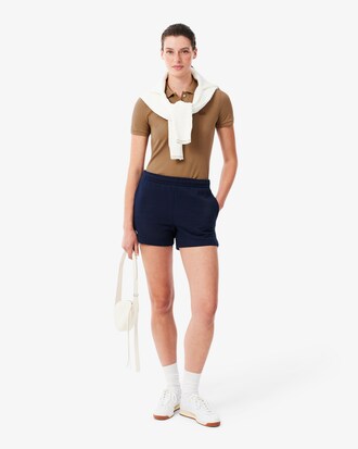 Polo L.12.D slim fit en mini piqu&eacute; stretch