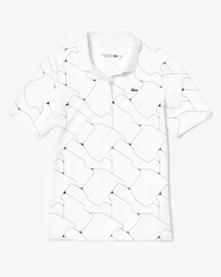Polo Golf Lacoste SPORT en jersey respirant stretch imprim&eacute;