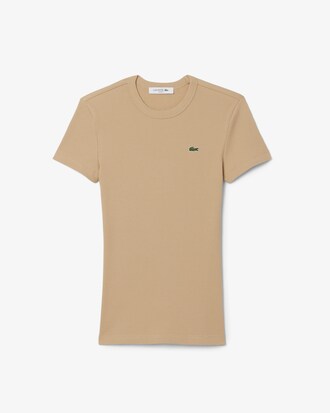 T-shirt slim fit coton côtelé