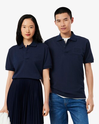 Polo classic fit marquage emboss&eacute;