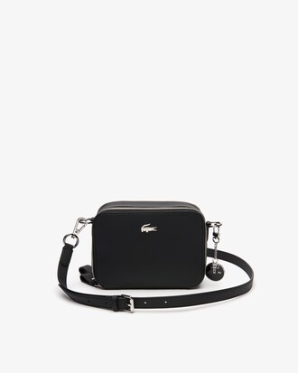 Sac bandoulière double zip Daily Classic en toile enduite piquée