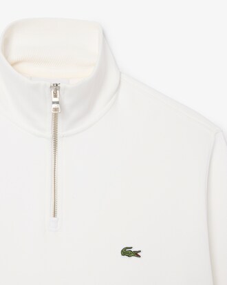 Sweatshirt zipp&eacute; interlock col montant