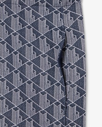 Robe à capuche jacquard monogramme