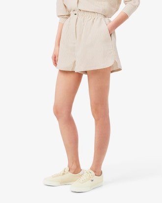 Short oversize lin m&eacute;lang&eacute;